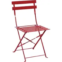 Bolero klappbare Terrassenstühle Stahl rot (2 Stück)