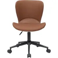 Miliboo - Design-Bürostuhl braun JOSH