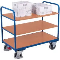 Cordes Tischwagen - 3 Etagen - 3 Böden - Traglast 250 kg - 990 x 600 x 1.060 mm (HxBxT)