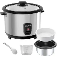 TecTake Reiskocher 1,8 l, für 10 Portionen 31 x 27,5 x 25,5 cm