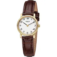 Regent Damen Uhr Lederarmband Leder Armbanduhr Analog braun URF1560