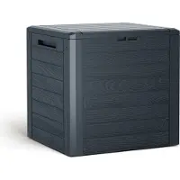 Prosperplast Aufbewahrungsbox für Garten WOODEBOX - erdbraun 140 Liter