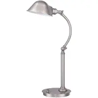 Elstead Lighting Elstead Thompson LED Tischleuchte 1-fach Nickel gebürstet