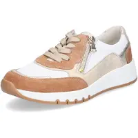 Waldlaufer Damen Sneaker H-April braun weiß 8