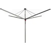 Proregal Wäschespinne Vento | 4 Tragarmen | 10 Leinenreihen | Aluminium | Anthrazit | Hx⌀ 205x340cm | Geschlossene Rundform mit Abdeckkappe und Leineneinzug