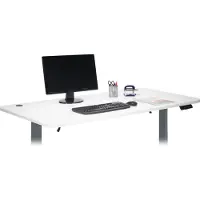 Mendler Tischplatte MCW-D40 für Schreibtische, Schreibtischplatte, 160x80cm MVG- weiß