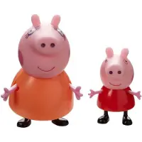 Character Options Ltd. , Doppelpack Peppa Pig Zwillingsfiguren mit Bühnenkarte und Spieldekor., Rosa