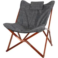 Lesli Living Butterfly-Stuhl 73x85x95 cm Grau und Braun
