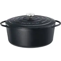 Küchenprofi Bratentopf oval, 31 cm schwarz PROVENCE