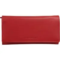 Bruno Banani Geldbörse , Damen, rot, Leder, leicht glänzend, unifarben, Kleinlederwaren Geldbörse, echt Leder