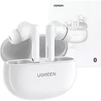 UGREEN Wireless Kopfhörer mit Anc Funktion + Usb-A - Usb-C Kabel Weiß