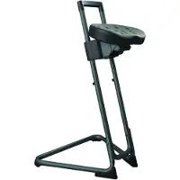 Stier ESD-Stehhilfe mit Stahlgestell Sitzhöhe 600-850 mm PolyurethanSitz
