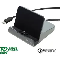 4smarts Ladestation VoltDock Tablet USB-C 60W gunmetal