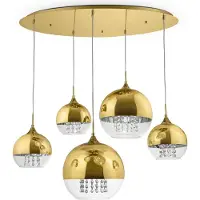 Maytoni P140-PL-170-5-G, 5 Glühbirne(n), E27, IP20, Transparent