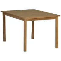 MiaMöbel Gartentisch 150x75x90 cm Gartenmöbel Outdoor Modern Massivholz Teak Honig