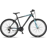 Umit Hardtail Mountainbike Mirage Oversized MTB 29 Zoll 50 cm Unisex 21G Felgenbremse Schwarz/Türkis