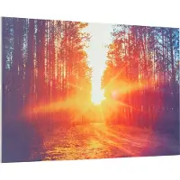 Klarstein Infrarotheizung mit Thermostat, 580W Elektroheizung, Bild-Infrarotheizung zur Wandmontage, IR Paneel mit Fernbedienung & Timer, Feuchtraum Flach-Heizkörper, CO2-Freie Wand Heizung