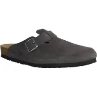 Rohde 6694-83 Herrenpantolette, Leder, Graphite (Grau), Glogs - Herrenschuhe Sandale / Pantolette, Grau, leder (velour)