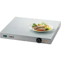 Saro Warmhalteplatte Modell Genua, 172-3070, elektrisch, BxT: 50 x 50 cm, mit Glasplatte, 600W