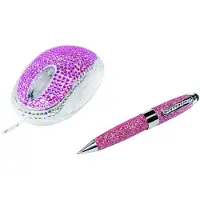 Logilink Designset Maus/Touchpen strassbesetzt/glitzernd