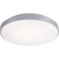 Globo LED Deckenlampe, Metall, silber, Fernbedienung, dimmbar, CCT