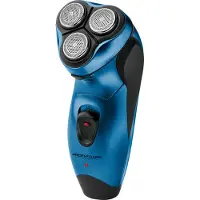 ProfiCare Herrenrasierer PC-HR 3053, 3-fach-Schersystem mit flexiblen Scherköpfen, Soft Touch-Gehäuse, blau
