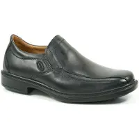 Jomos Schuhe Herren Halbschuhe Slipper Weite H Strada 204201, Schuhgröße:43, Farbe:Schwarz