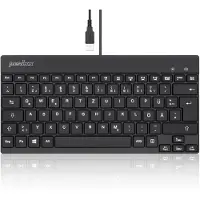 Perixx PERIBOARD-326 DE, Beleuchtete USB-Tastatur, kabelgebunden, schwarz