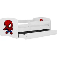 Kocot Kids Kinderbett Babydreams Spiderman mit Schublade 180x80 cm ohne Matratze in weiß