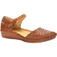 Pikolinos Damen Sandalen geschlossene Ferse Keilabsatz Cutouts P. Vallarta 655-0906, Größe:39 EU, Farbe:Braun