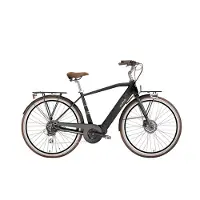 Venice - I Love Italy Elektro-Citybike E-LITE MAN 28 Zoll, schwarz