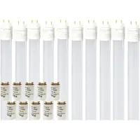 Aigostar 10x T8 LED Glas Röhre Tube Leuchtstoffröhre inkl. LED Starter 120cm Neutralweiß