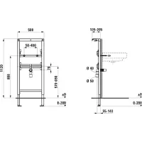 Laufen LIS INEOLINK Ins.Sys. 91010.3 Gr. für Waschtische, 1120x135x500, 1 Stk.