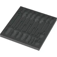 Wera 9810 Schaumstoffeinlage für Schraubendreher Set 1, leer