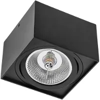 Spectrum CHLOE AR111 LED Deckenleuchte 150x150mm Schwenkbar Schwarz