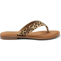 Lazamani Jule Damen Zehentrenner Leopard Größe 41