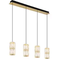 Globo Lighting Hängeleuchte Metall goldfarben antik, LED