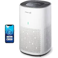 Clean air optima HEPA Ionisator Luftreiniger CA-505 Smart - Geeignet für kleine und große Räume bis 50m² / 125m³