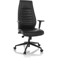 Hjh OFFICE Profi Chefsessel VITORO B Ergonomischer Bürostuhl mit Armlehnen (höhenverstellbar) Kunstleder Drehstuhl für Büro, Zuhause