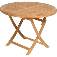 SonnenPartner Sunny Smart Klapptisch "York" 100 cm rund Teakholz 80060202