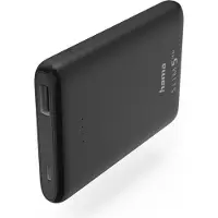 Hama SLIM 5HD, 5000 mAh, Lithium Polymer (LiPo), Schwarz