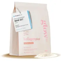 Glow25 Collagen Plus [450g] - mit Vitamin C, Zink und Biotin - Premium Kollagen Hydrolysat - Peptide Typ 1 und 3 - Perfekte Löslichkeit - Natur