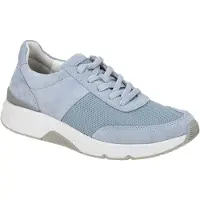 Gabor ROLLINGSOFT Damenschuhe - sportliche Schnür- Halbschuhe blau Freizeit NEU