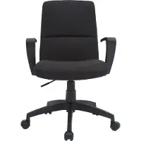 Miliboo - Designer-Bürostuhl schwarz Stoff CHUCK