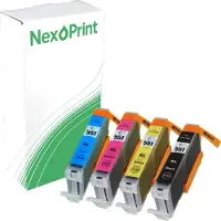 NexoPrint Druckerpatrone kompatibel zu Canon CLI-551XL mehrfarbig Pixma MG 6450 MG 6420 MG 6350 MG 5655 MG 5650 white