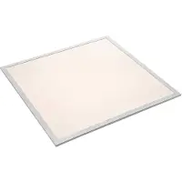 LINDBY LED-Panel Stenley, 4.000 K, 60cm x 60cm, silber/weiß