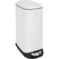 SVITA TS20 Mülleimer Treteimer Abfalleimer 20l inkl. Inneneimer Pedal Weiß