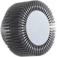 LUCANDE Keany Außenwandleuchte Alu - , Keany, Metallisch, für Badezimmer, Aluminium, Modern