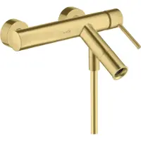 Hansgrohe Wannen-Einhebelmischer Axor Starck AP, Ausl. 200mm, m Pin-Griff, brush. br