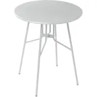 Beliani Gartentisch grau Eisen rund ø 64 cm modernes Design